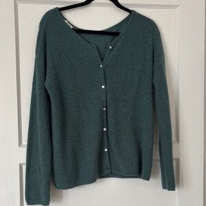 Sezane Gaspard Cardigan in Sage